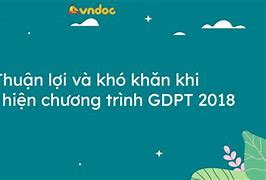 Chương Trình Gdpt 2018 Là Gì